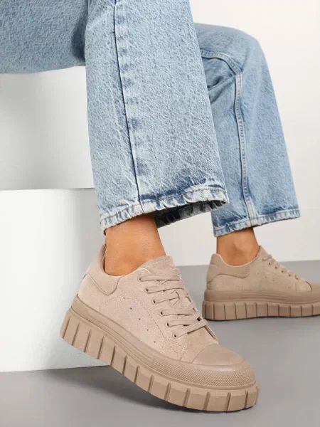 Sneakers Leaniael închis bej