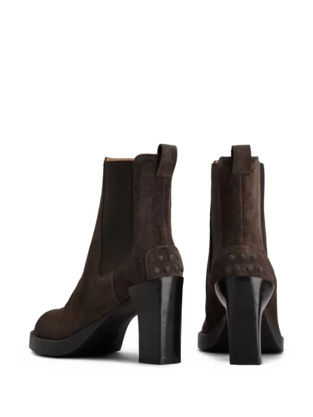Botine chelsea Tod's din piele de căprioară maro