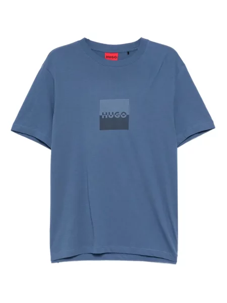 Tricou Hugo cu imagine albastru