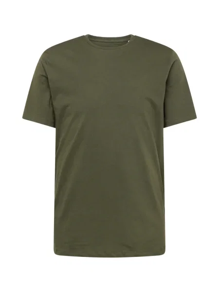 KnowledgeCotton Apparel Tricou închis verde