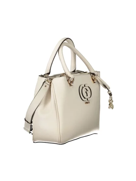 Lniana listonoszka Guess elegancka biała