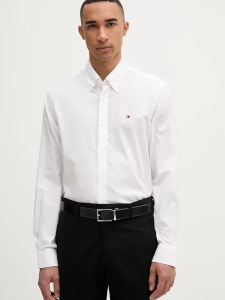 Tommy Hilfiger cămașă pentru bărbați din alb