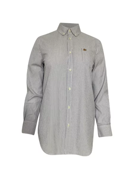 Cămașă Dsquared2 cu dungi lungă alb