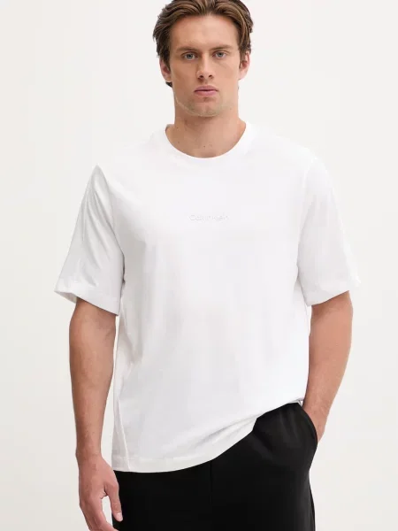 Calvin Klein Performance tričko s bavlnou béžové