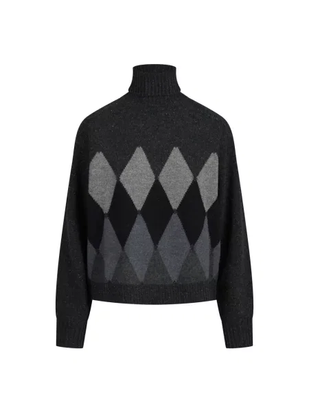 Sweter z golfem Ballantyne szary
