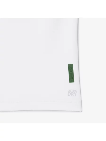 Lacoste Sportowa Koszulka Polo Ultra Dry I Regular Fit biała