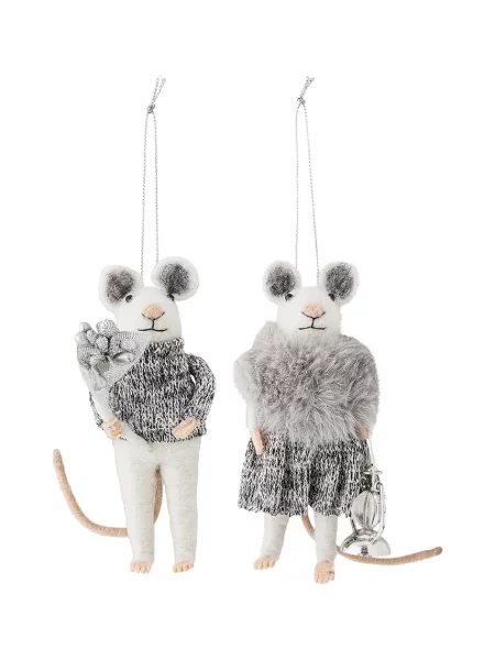 Ozdobný přívěsek Bloomingville Peo Ornament šedý