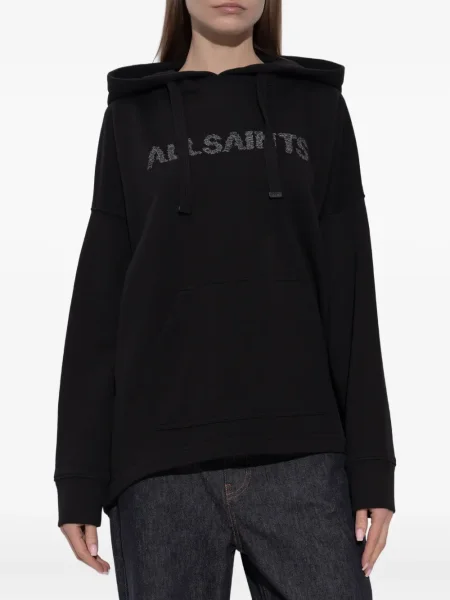 Hanorac cu glugă Allsaints negru