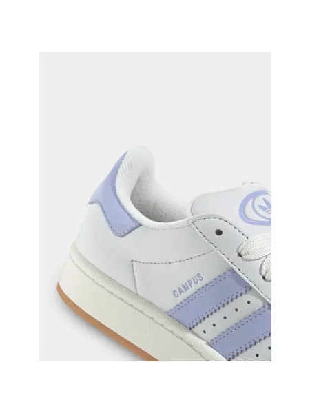 Sneakersy Adidas Campus zamszowe białe