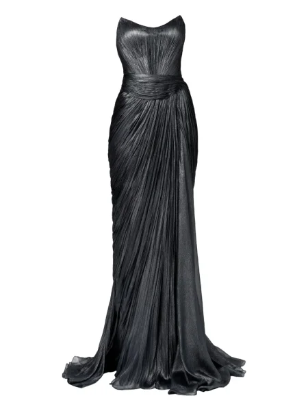 Plisuotas kostiumas suknele Iris Serban juoda