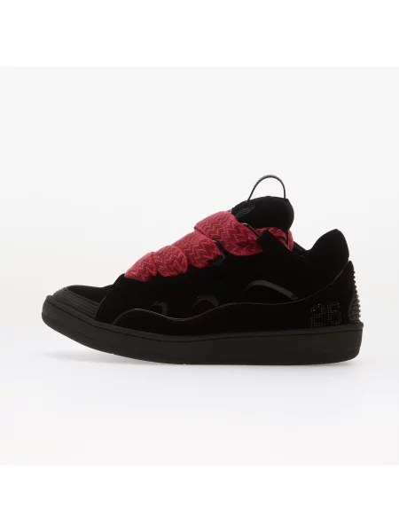 Sneakers Lanvin Curb Sneakers Jersey Velvet Black EUR 43 negru
