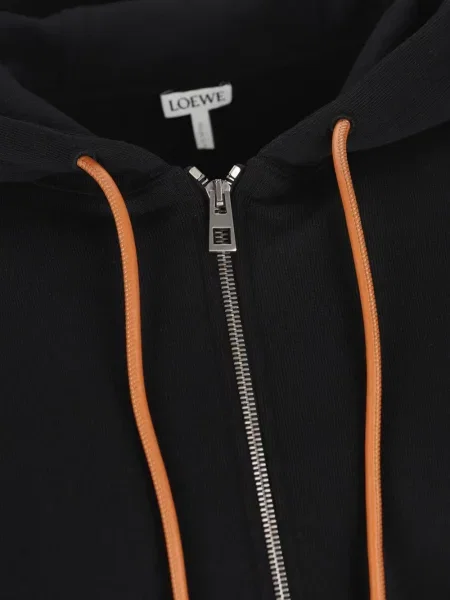 Hanorac cu glugă Loewe cu broderie negru