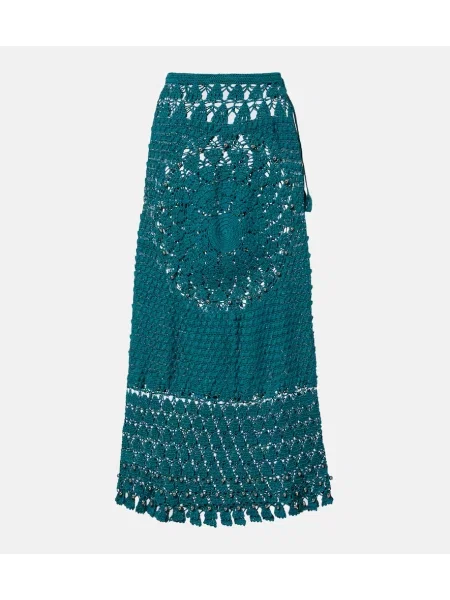Fustă midi Rabanne verde