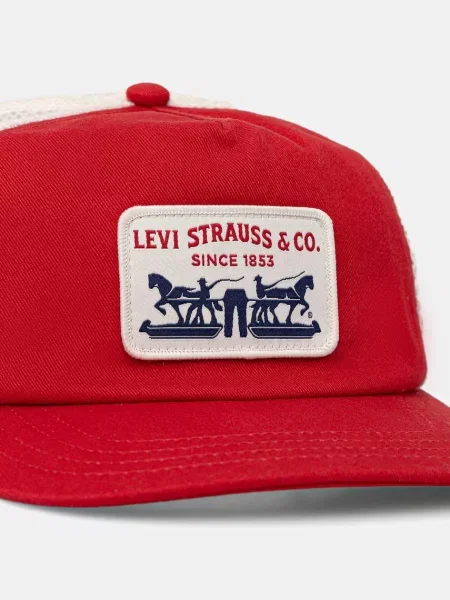 LEVI'S ® Kapa PRESIDIO TRUCKER EDEN / bela rdeča