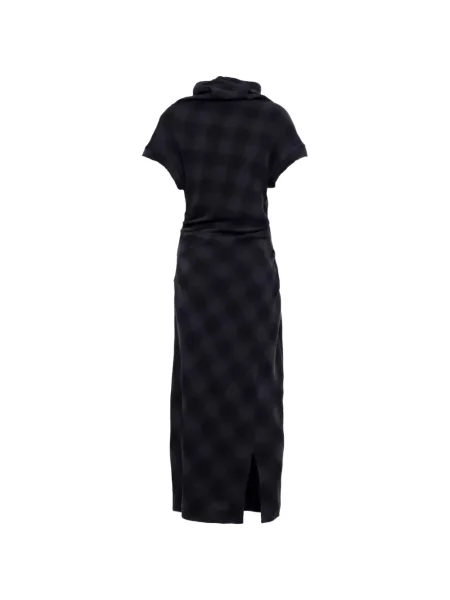 Rochie midi Tela drapată gri