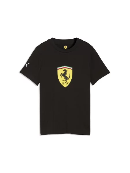 PUMA Młodzieżowa koszulka Scuderia Ferrari ColouCzerwony Shield Akcesoria czarny