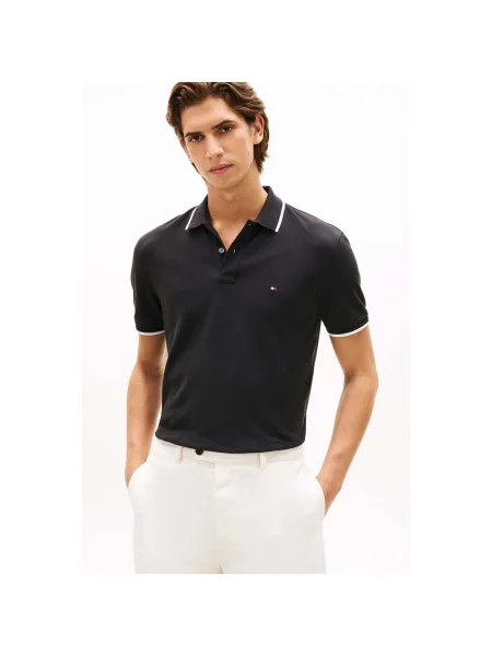 Tricou polo Tommy Hilfiger negru