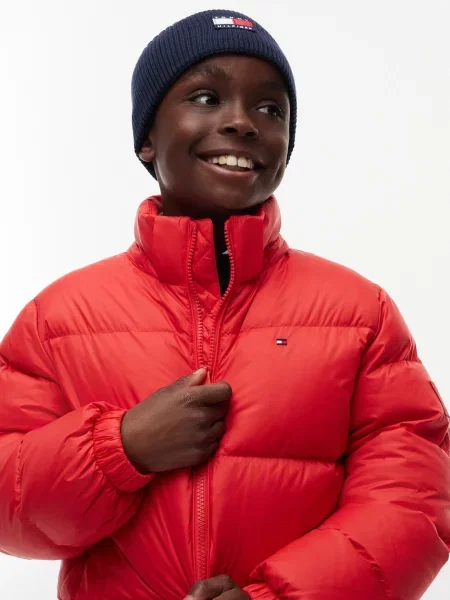 Tommy Hilfiger пухено яке за деца червено