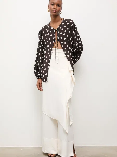 Answear.LAB cămașă pentru femei maro