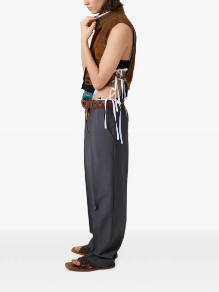 Pantaloni Miu Miu gri