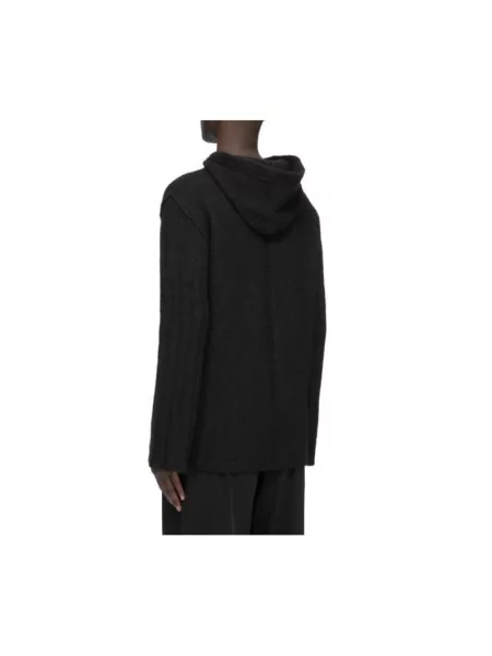 Sweter Rick Owens z kapturem czarny