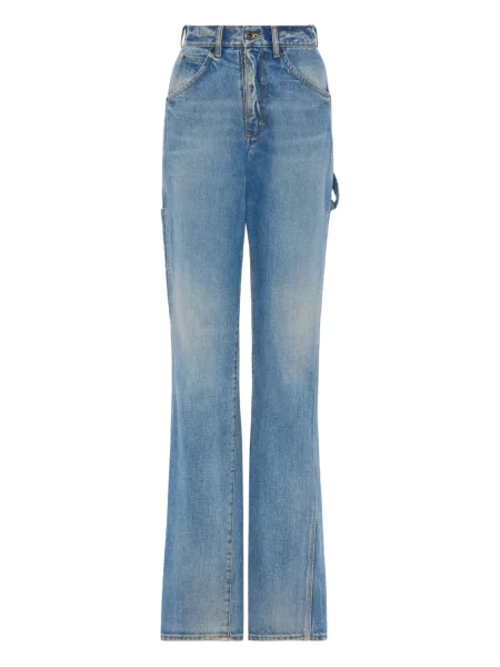 Pantaloni Maison Margiela cu 5 buzunare albastru