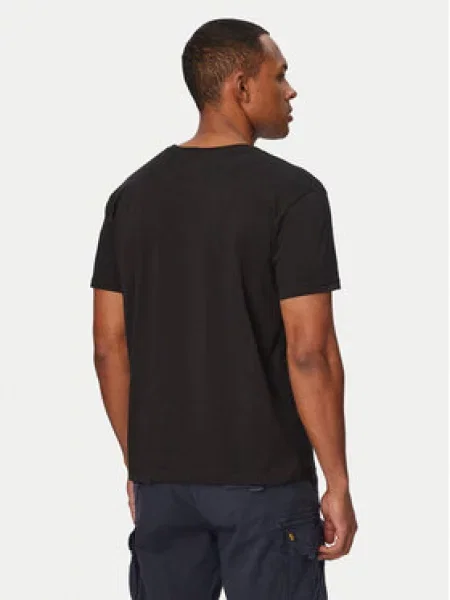 Alpha Industries Marškinėliai Basic Effect juoda