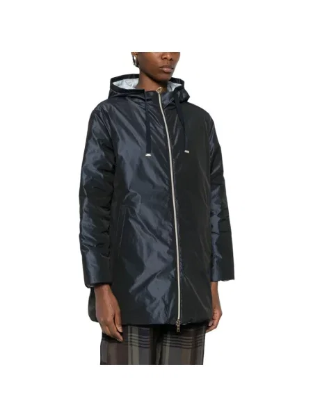 Kurtka Herno w kształcie litery A niebieska