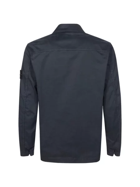 Geacă Stone Island cu strasuri albastru