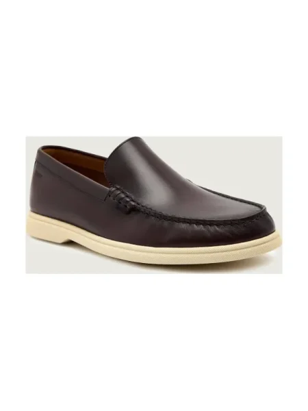 BOSS BLACK De piele mocasini Sienne negru