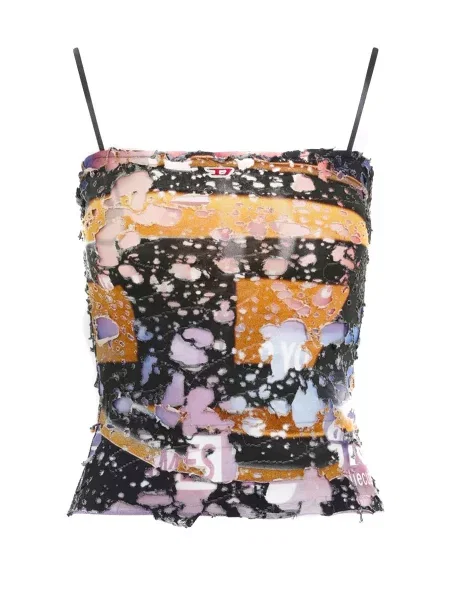 Top Diesel cu bretele negru