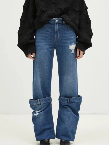 JW Anderson jeans Bucket Jeans femei high waist