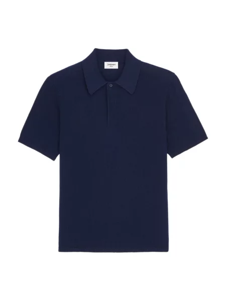 Koszulka polo Saint Laurent niebieska