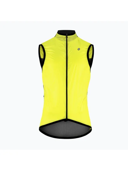Мъжка жилетка за колоездене ASSOS Mille GT C2 Wind optic yellow жълто