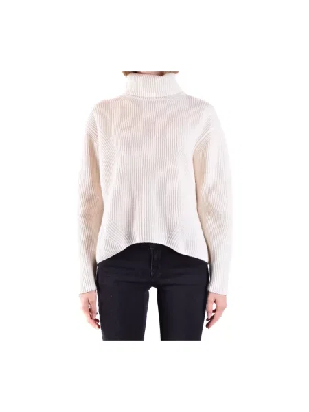 Sweter z golfem Pinko do golfa biały