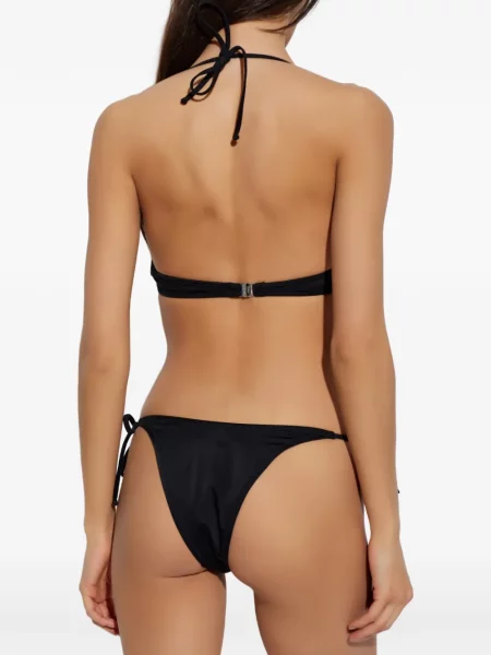 Bikini Moschino s cvjetnim printom crna