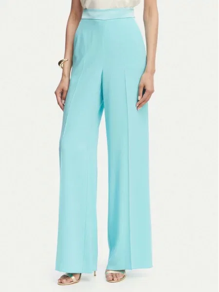 Marella Pantaloni din Stampa Turcoaz Straight Fit