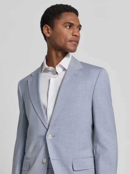 Garnitur o kroju slim fit z czystej żywej wełny model Boss