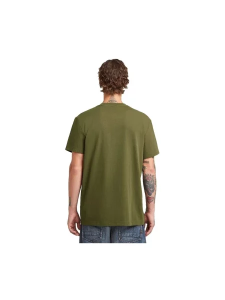 Tricou G-star Raw cu autograf verde