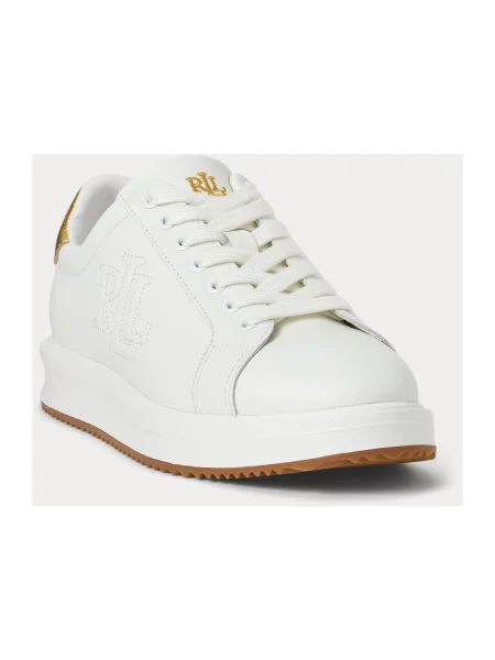 Sneakersy Ralph Lauren skórzane białe