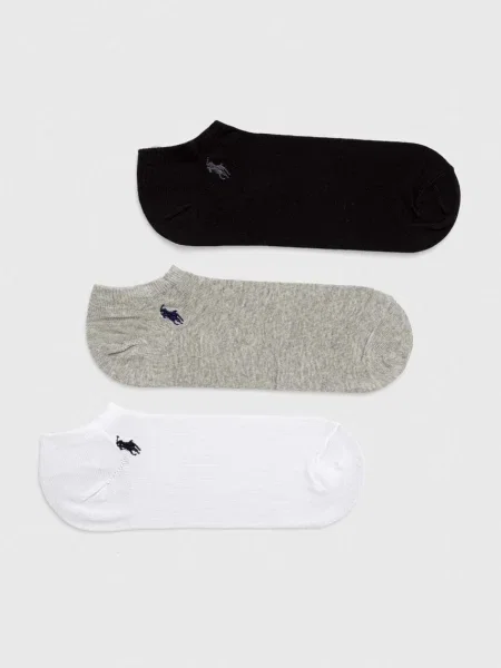 Polo Ralph Lauren Zokni GHOST PED szürke melír / fekete fehér