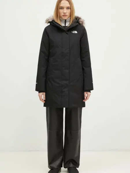 The North Face geacă de puf Arctic femei de iarnă negru