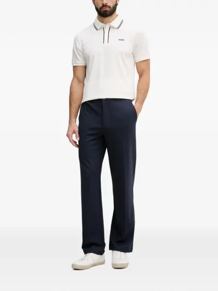 Pantaloni Guess cu autograf albastru
