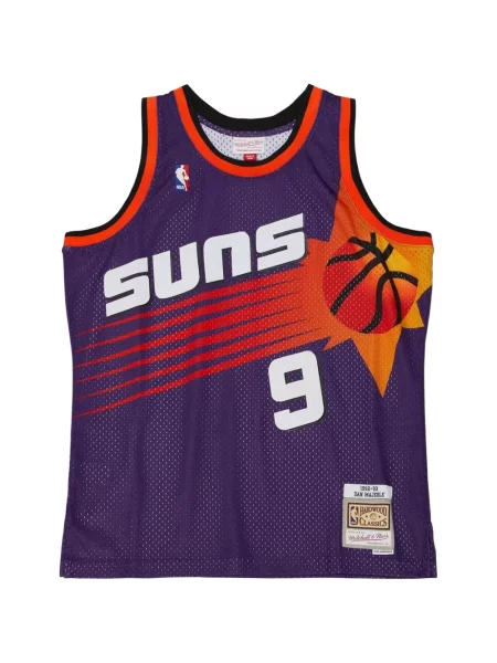 Cămașă Mitchell & Ness din jerseu violet