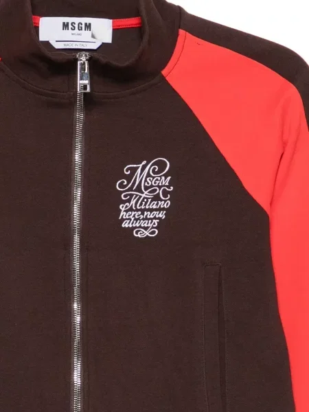 Hanorac Msgm cu broderie maro