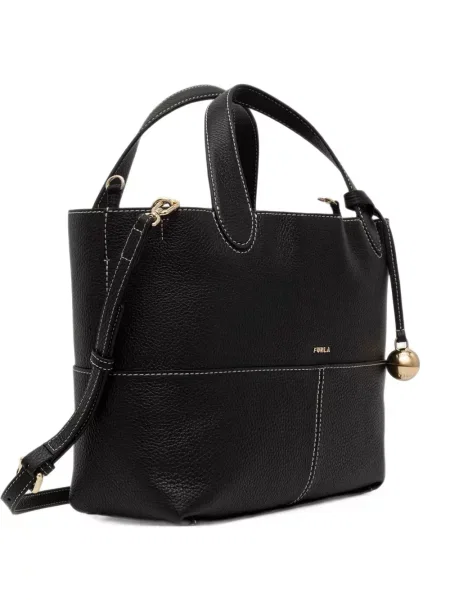 Geantă shopper Furla din piele negru