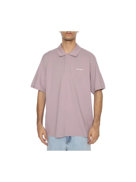 Koszulka polo Carhartt Wip fioletowa