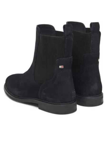 Tommy Hilfiger Semišové topánky chelsea FLAG SUEDE CHELSEA BOOT