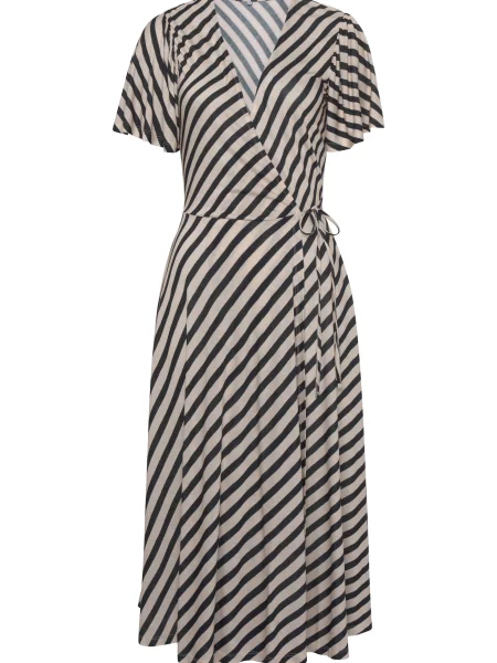 VIVANCE Obleka bež črna