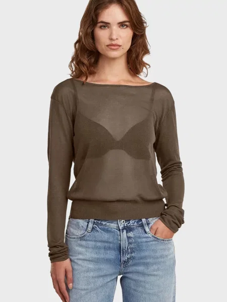 Светр G-star Raw коричневий